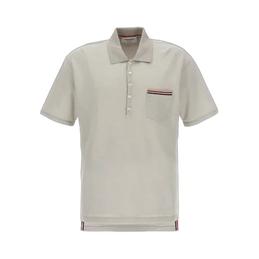Logo Patch Stripe-Detailed Polo Shirt