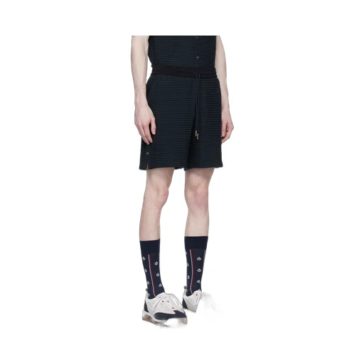 University Stripe-Print Track Shorts