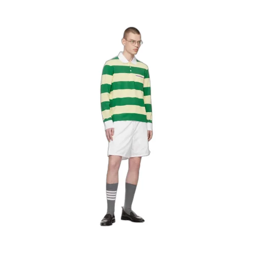 Striped Piqué Polo Shirt