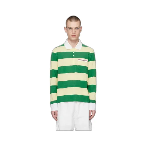Striped Piqué Polo Shirt