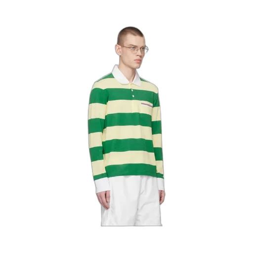 Striped Piqué Polo Shirt