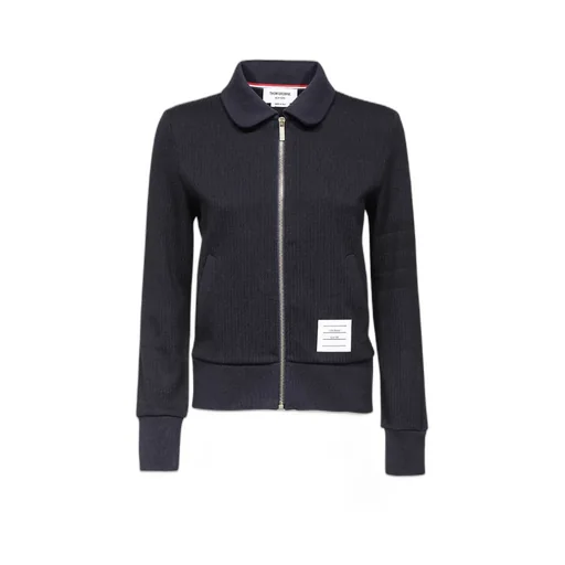 Seersucker 4-Bar Zipped Jacket