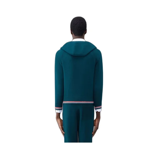 Cashmere Knitted Zip-Up Hoodie