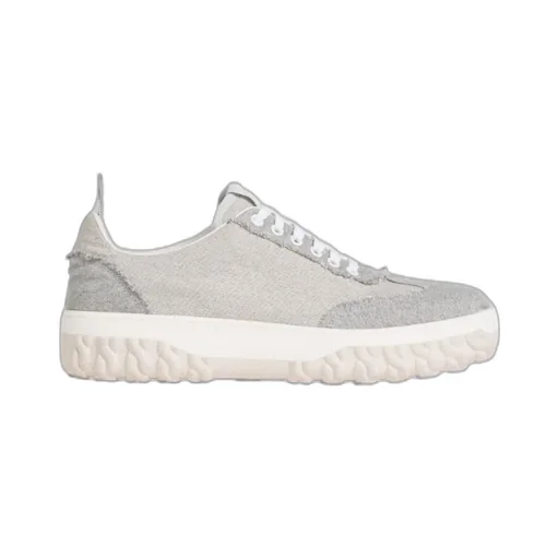 Lace-Up Frayed Sneakers