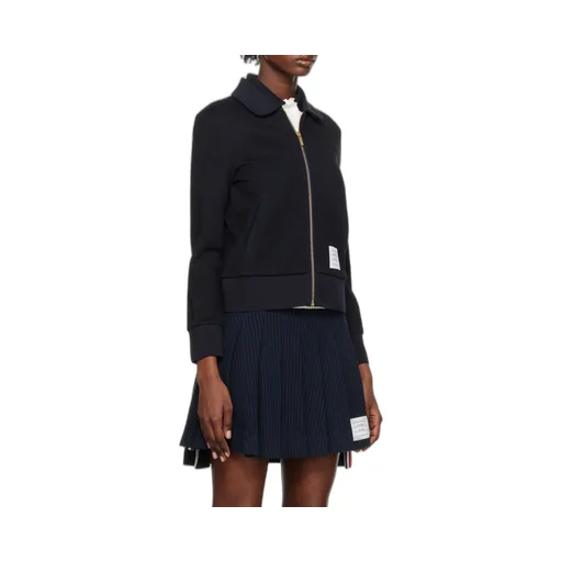Seersucker 4-Bar Zipped Jacket