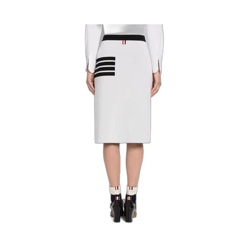 4-Bar Knitted Midi Skirt