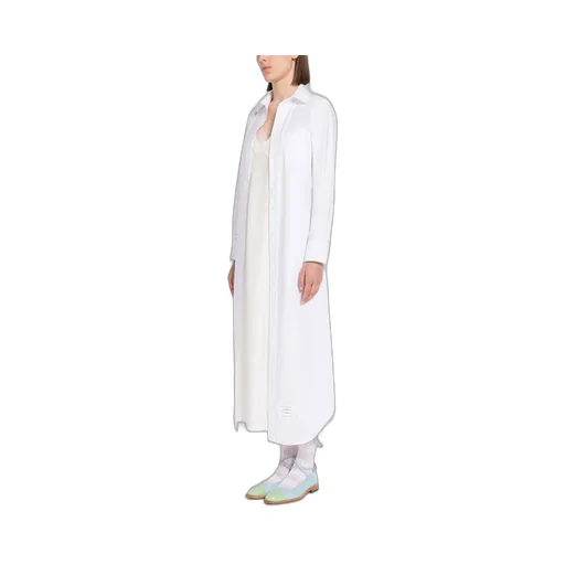 Tab-Detailed Buttoned Shirt Dress