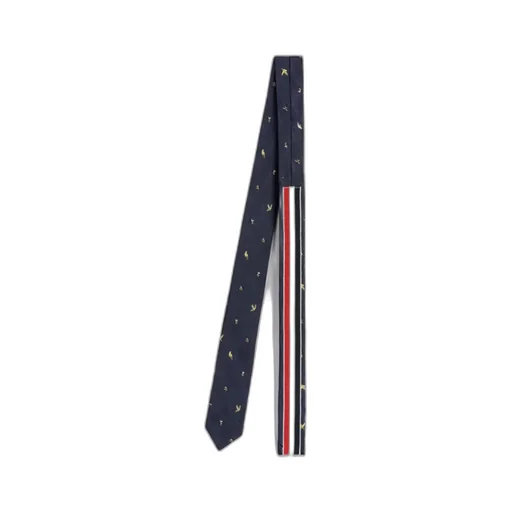 Embroidered Silk Tie