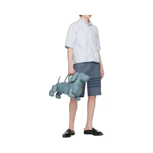Gingham Poplin Short-Sleeve Shirt