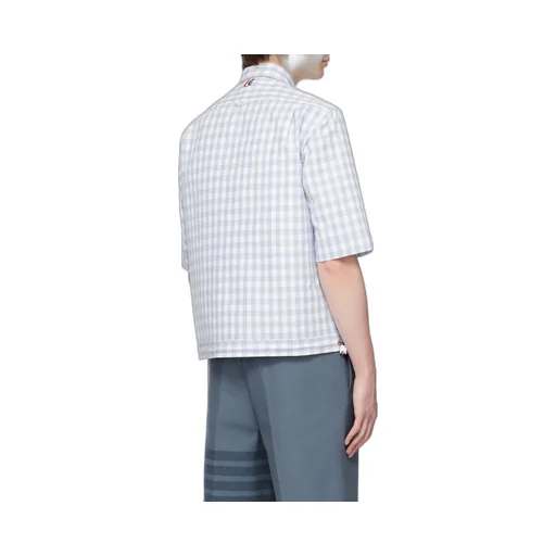 Gingham Poplin Short-Sleeve Shirt