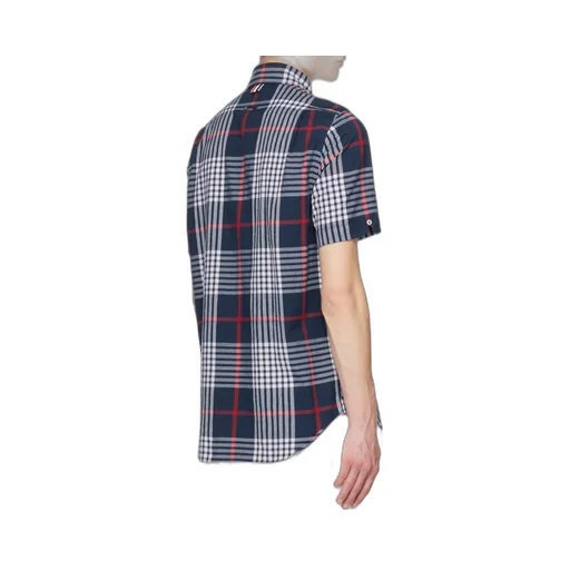 Plaid-Check Short-Sleeve Shirt