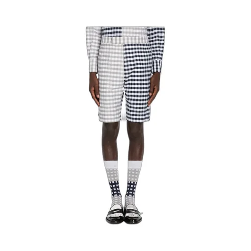 Gingham Check Tailored Shorts