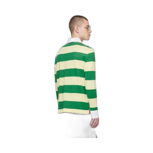 Striped Piqué Polo Shirt