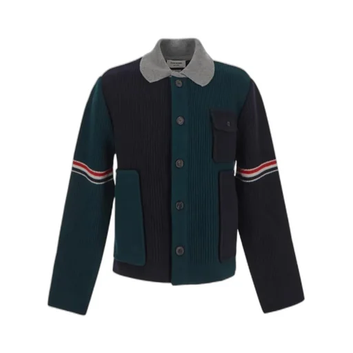 Patchwork Wool Cardigan