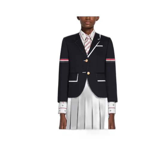 Rwb Stripe Single-Breasted Blazer