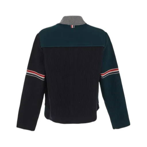Patchwork Wool Cardigan