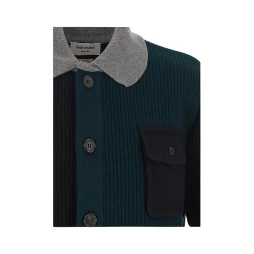 Patchwork Wool Cardigan