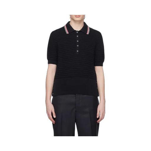 Stripe Detailed Short-Sleeved Polo Shirt