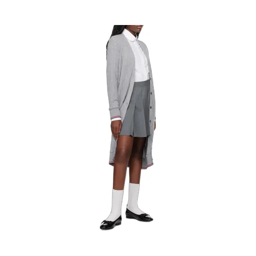 Long Rwb Ribbed Cardigan
