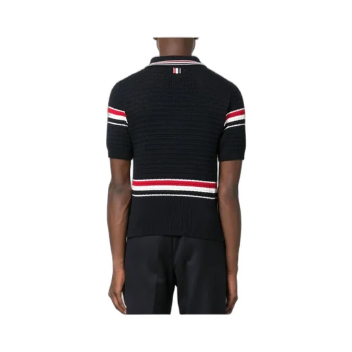 Stripe Detailed Short-Sleeved Polo Shirt