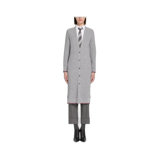 Long Rwb Ribbed Cardigan