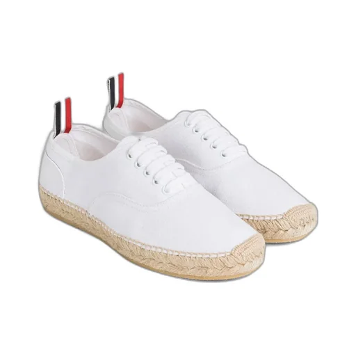 Jute-Sole Lace-Up Sneakers