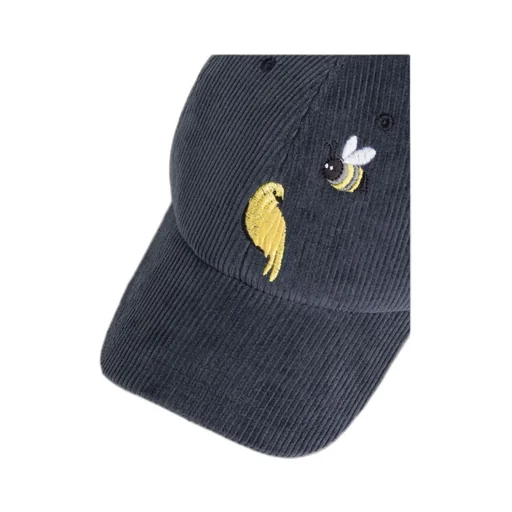Corduroy Embroidered Detail Baseball Cap