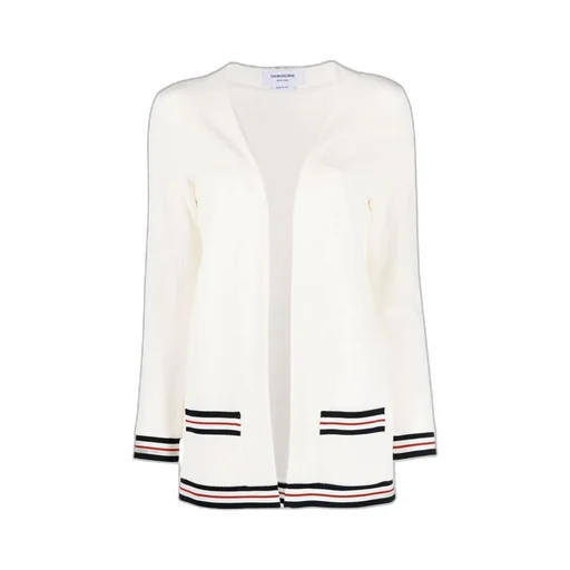 Rwb Striped Ribbed Long-Sleeve Cardigan