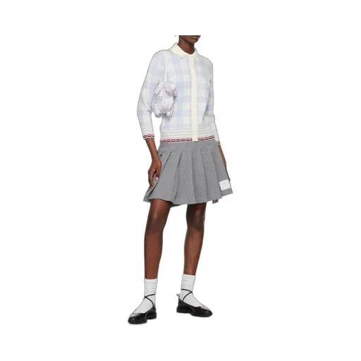 Check-Pattern Cardigan