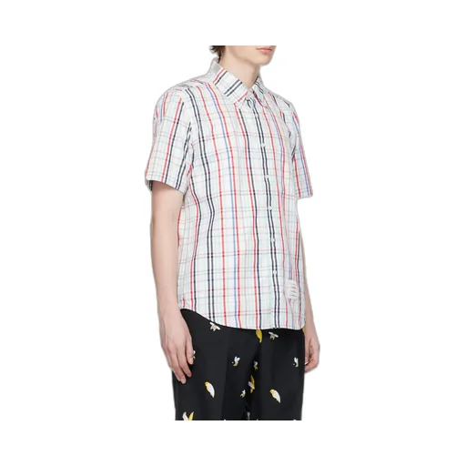 Checkered Short-Sleeve Shirt