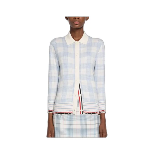 Check-Pattern Cardigan