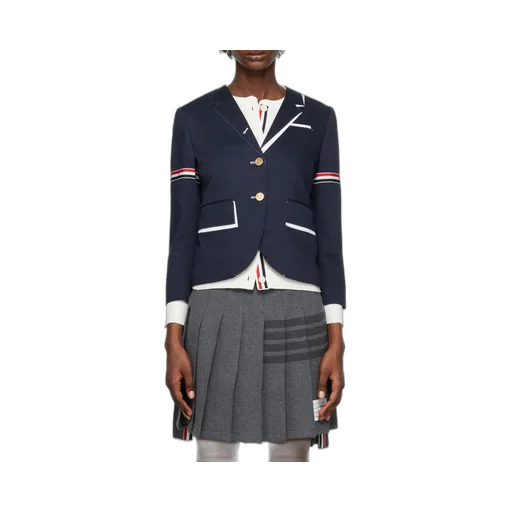 Rwb Stripe Single-Breasted Blazer