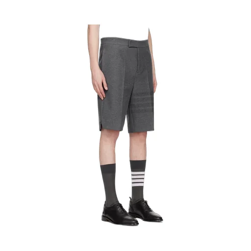 4-Bar Striped Bermuda Shorts