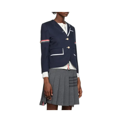 Rwb Stripe Single-Breasted Blazer