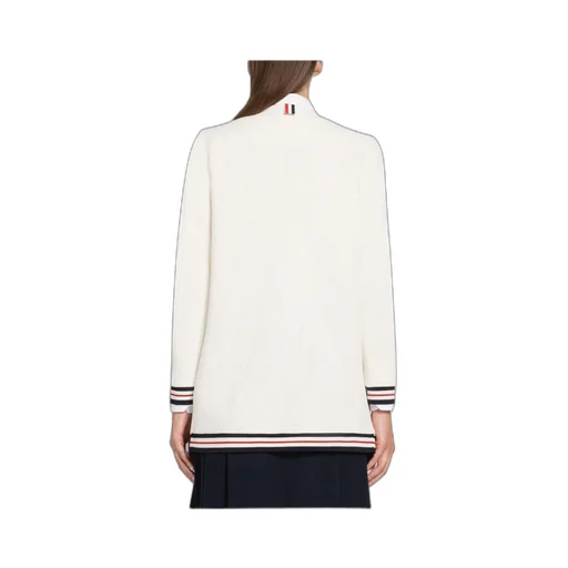 Rwb Striped Ribbed Long-Sleeve Cardigan