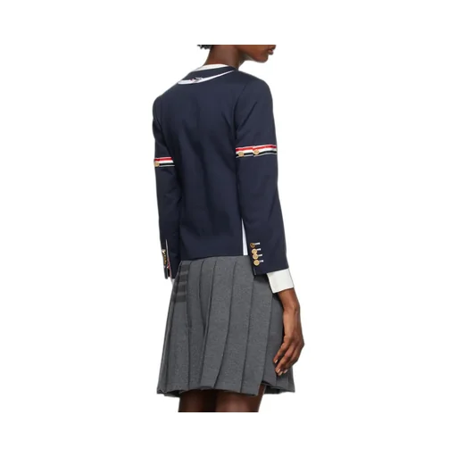Rwb Stripe Single-Breasted Blazer
