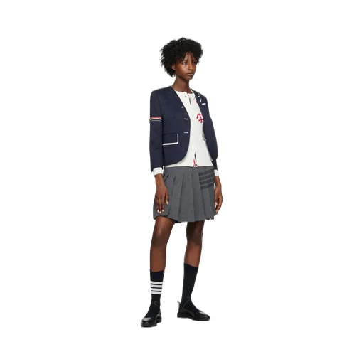Rwb Stripe Single-Breasted Blazer