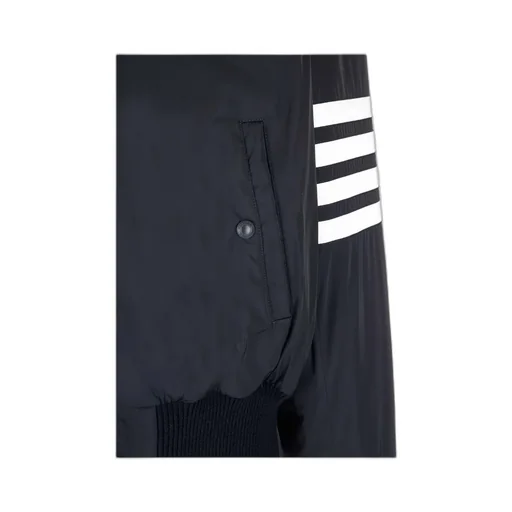 4-Bar Stripe Zipped Bomber Jacket