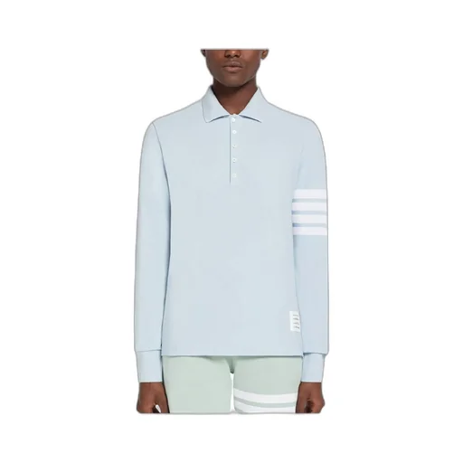 4-Bar Long-Sleeve Polo Shirt