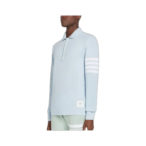 4-Bar Long-Sleeve Polo Shirt