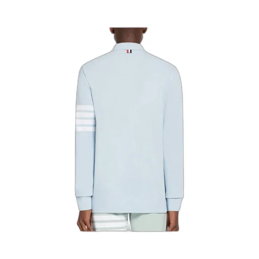 4-Bar Long-Sleeve Polo Shirt