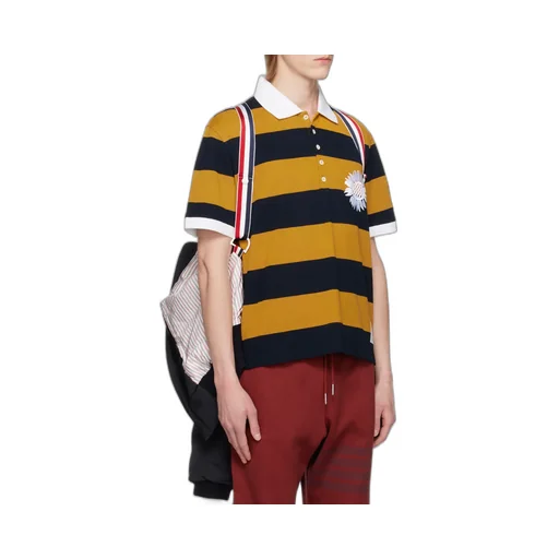 4-Bar Stripe Zipped Bomber Jacket