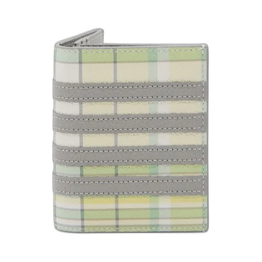 Checked Bi-Fold Wallet