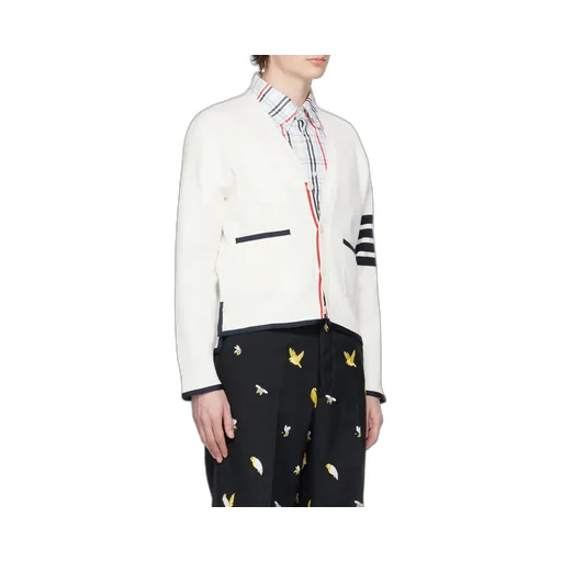 4-Bar Striped Cardigan