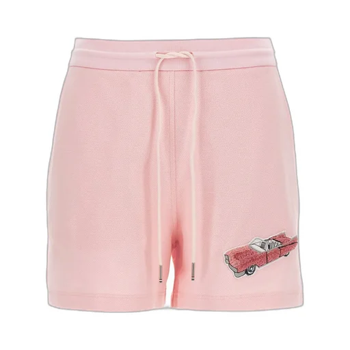 Car Patch Drawstring Shorts