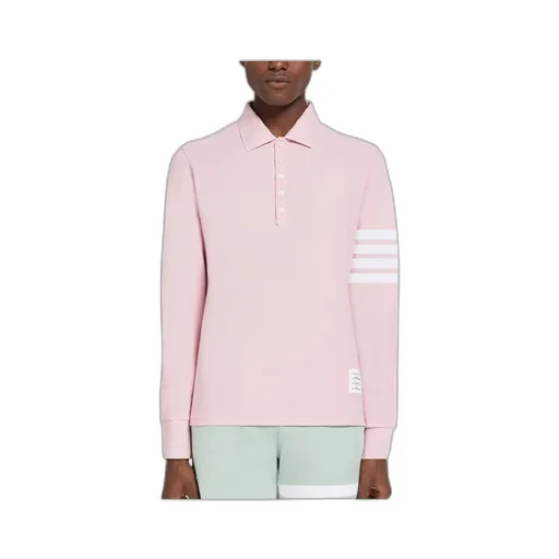 4-Bar Stripe Long-Sleeved Polo Shirt