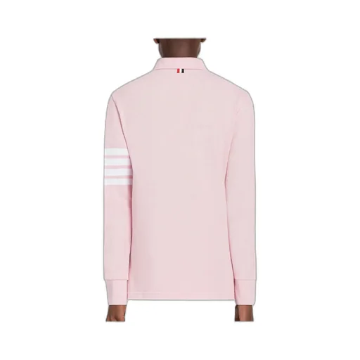 4-Bar Stripe Long-Sleeved Polo Shirt