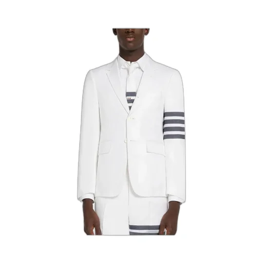 Striped Single-Breasted Blazer