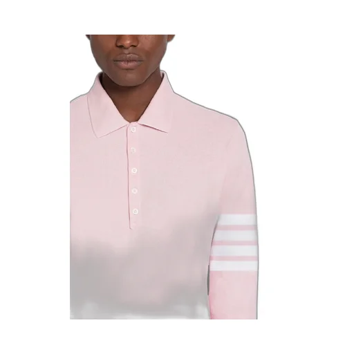 4-Bar Stripe Long-Sleeved Polo Shirt