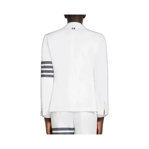 Striped Single-Breasted Blazer